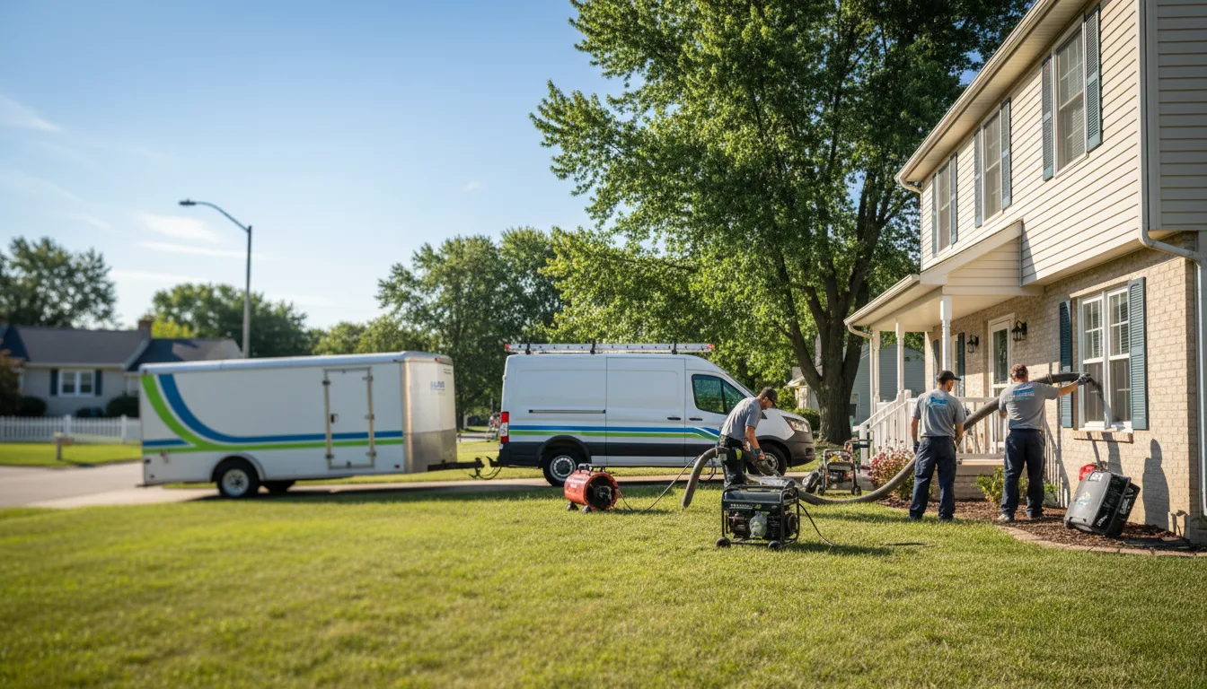 Flooded Basement Restoration And Cleanup With Repair in Milan, KS near me